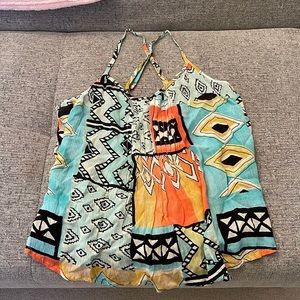Cute Small Billabong colorful blouse